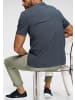 Man's World T-Shirt in dunkelblau-graublau