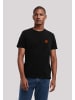 F4NT4STIC T-Shirt Basketball Bestickt in schwarz