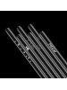 HÅLM 6er Set Trinkhalm: "Süße Katzen" Glas-Strohhalme in Transparent - 20 cm