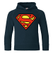 Logoshirt Kapuzensweatshirt DC - Superman Logo Clean in dunkelblau