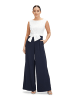 Vera Mont Jumpsuit mit weitem Bein in Dark Blue/Cream