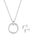 Elli Schmuckset 925 Sterling Silber Geo, Kreis, Schmuckset in Silber