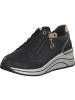 remonte Schnürschuhe in schwarz/ginger-gold/schwarz