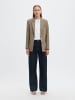 SELECTED FEMME SLWRITA LS CLASSIC BLAZER CHECK in Monks Robe