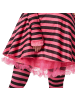 tectake Schwarz-pink gestreiftes Katzenkostüm für Frauen, schwarz/pink