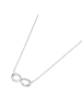 Smart Jewel Collier Mit Infinity Auf Karte in Silber