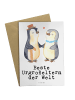 Mr. & Mrs. Panda Grußkarte Pinguin Beste Urgroßeltern der Welt m... in Weiß