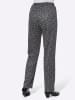 WITT WEIDEN Jersey-Hose in schwarz-millefleurs
