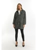 faina Damen Shirtjacket in Schwarz Weiss Kariert