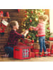 relaxdays 2 x Weihnachtskugel-Aufbewahrungsbox in Rot/ Grün - (B)32 x (H)33 x (T)32 cm