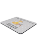 Mr. & Mrs. Panda Mousepad Autorin Leidenschaft mit Spruch in Grau Pastell