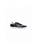 EA7 Emporio Armani Schwarz Schwarz und Weiß Leder Sportsneaker