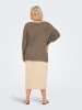 ONLY Carmakoma Strickpullover in Walnut