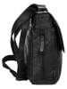 SPIKES & SPARROW Messenger echt Leder in schwarz