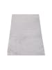 KADIMA DESIGN Hochflor Teppich Badezimmer waschmaschinenwaschbar Unifarben in Grau