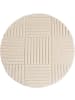 Teppich Boss Kurzflor Teppich Art 1123, rund - Creme