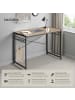 tectake Schreibtisch Paterson 102 x 51 x 77 cm, Industrial Holz hell, Eiche Sonoma