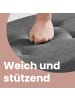 SONGMICS Sitzhocker Melisa in Grau - (B)110 x (H)40 x (T)38 cm
