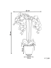 Beliani Kunstpflanze ORCHID in Grün/Weiß - (W) 22 x (H) 59 x (L) 22 cm