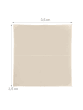 relaxdays Sonnensegel in Beige - 3,5 x 3,5 m
