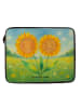 Mr. & Mrs. Panda Hülle Laptop Blume Sonnenblume Design ohne Spruch in Weiß