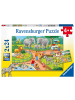 Ravensburger Ein Tag im Zoo. Kinderpuzzle 2 x 24 Teile