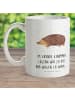 Mr. & Mrs. Panda Camping Tasse Igel Herzen mit Spruch in Weiß