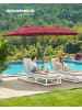 SONGMICS Sonnenschirm Sheld in Rot - (B)270 x (H)245 x (T)460 cm