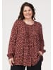 GOZZIP Shirt Bluse Bertha in Bordeaux Printed