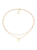 Elli Halskette 925 Sterling Silber Geo, Kreis, Plättchen in Gold