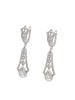 NAEMI Women Earrings in Silver White