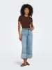 ONLY Jeans mit weitem Bein in Light Blue Denim