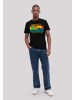 F4NT4STIC T-Shirt US National Parks Rocky Mountain Sunset in schwarz