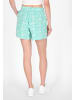 myMo Women Shorts in turquoise white