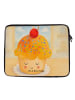 Mr. & Mrs. Panda Laptoptasche Cupcake Design ohne Spruch in Weiß