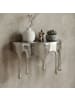 FineBuy Wandregal in Silber / Aluminium / 60x28x20