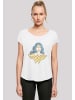 F4NT4STIC Long Cut T-Shirt DC Comics Superhelden Wonder Woman Gaze in weiß