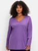 sheego Langarmshirt in lila
