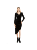 Patrizia Pepe Schwarz Polyester Casual Kleid