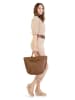 Samantha Look Handtasche echt Leder in cognac