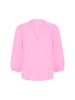 Kaffe Kurzarm-Bluse KAmilia Regular fit in Pink Frosting
