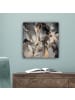 MuchoWow Leinwand bilder Abstrakte Kunst gold grau (BxH)