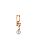 faina Women Drop Earrings in Rose Gold White