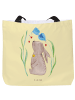 Mr. & Mrs. Panda Shopper Tasche Hase Blume ohne Spruch in Gelb Pastell