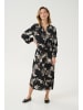 Kaffe Kleid BPberlinda Loose fit in Black/White Flower Print