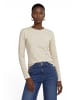Zero  Basic Langarm-Shirt unifarben in Cream