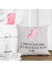 Mr. & Mrs. Panda Sofakissen Axolotl Tanzen mit Spruch in Grau Pastell