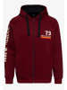 King Kerosin King Kerosin Sweatjacke Dude Of Wilderness in bordeaux