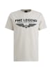 PME Legend T-Shirt SHORT SLEEVE R-NECK LOGO CARRIER in Beige