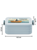 Mr. & Mrs. Panda MEPAL Bentobox Pinguin Angelboot Design mit Spruch in Blau Pastell